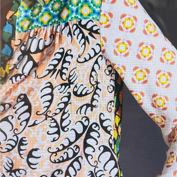 ANTHROPOLOGIE MAEVE CONTRAST BUTTONDOWN SHIRT SIZE XXSP MULTICOLOR NWT - Picture 6 of 16